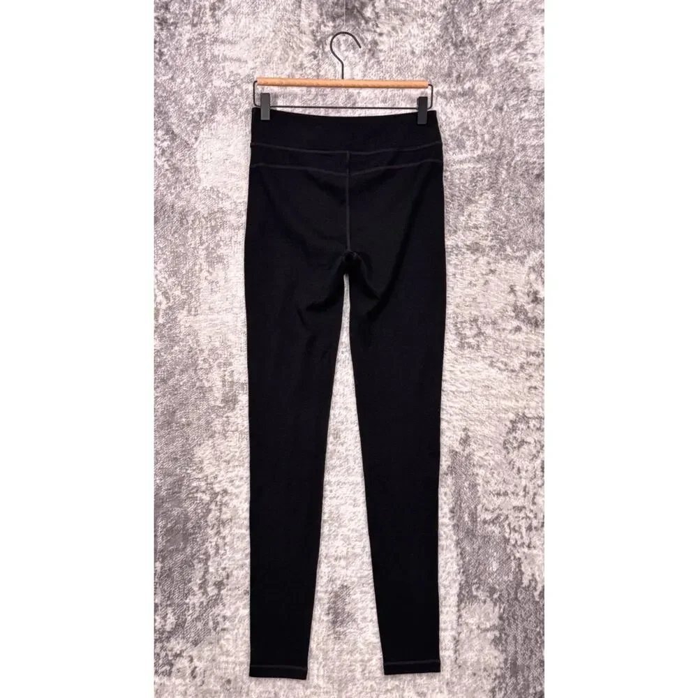 New SmartWool Base Layer Small Womens Black Merino Wool Thermal Bottom Pants